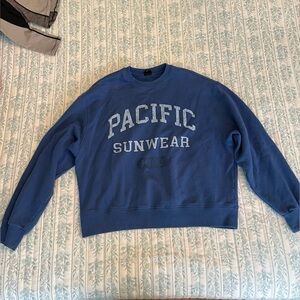 PacSun Blue Crewneck Women's Sweater